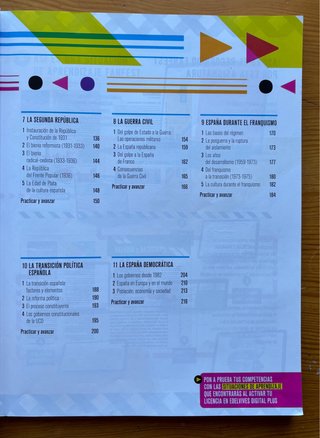 Libro Historia de España - 2do. Bach. - Edelvives.