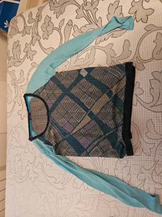 Jersey de mujer con estampado de rombos