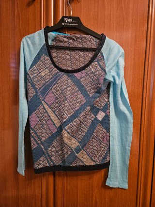 Jersey de mujer con estampado de rombos