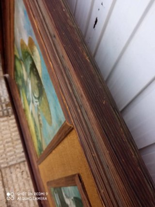 Cuadro antiguo tríptico