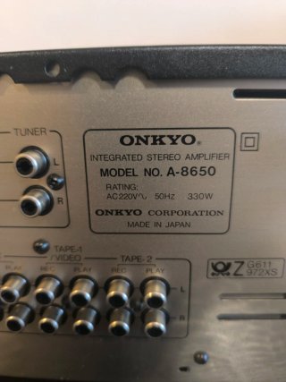 Amplificador Onkyo A-8650 Negro