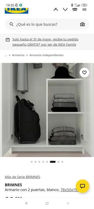 Armario 2 puertas blanco IKEA