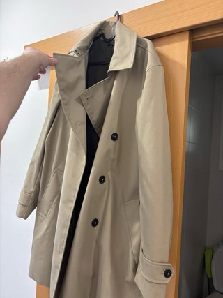 Gabardina MANGO Beige Talla M