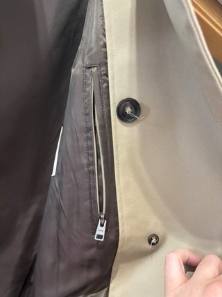 Gabardina MANGO Beige Talla M