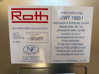 Depósito Roth DWT Doble Pared