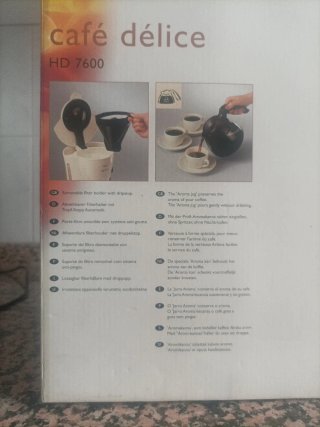 Cafetera Philips HD 7600