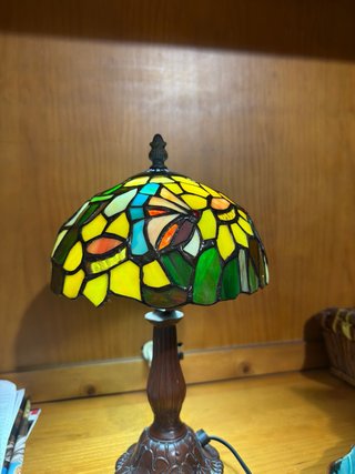 Lámpara Tiffany Vidrio Multicolor
