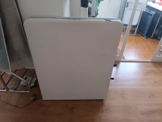 Mesa plegable camping/terraza blanca