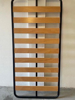 Cama individual de madera blanca 90cm