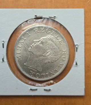 Moneda Plata 100000 Lei Rumanía 1946