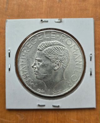 Moneda Plata 100000 Lei Rumanía 1946
