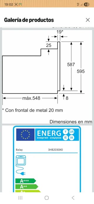 Horno Balay