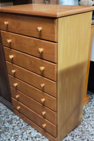 Sinfonier madera maciza 7 cajones