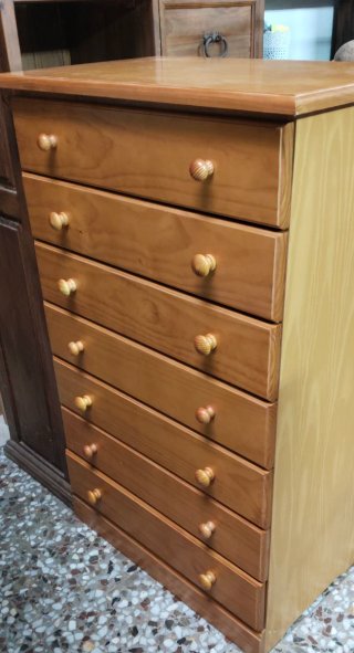 Sinfonier madera maciza 7 cajones