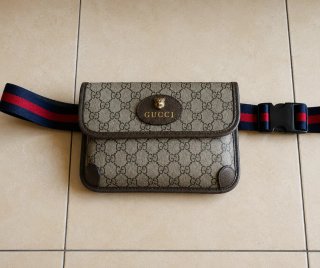 Riñonera estilo  Gucci Beige y Marrón