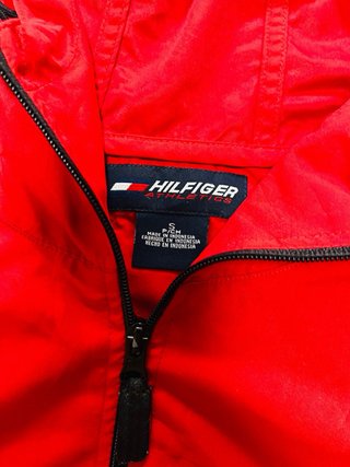 Chaqueta Cortavientos Tommy Hilfiger Roja Vintage