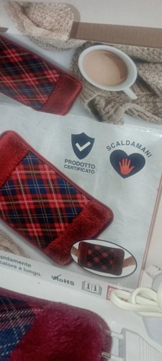 Scaldotto Tartan Borsa Acqua Calda Elettrica