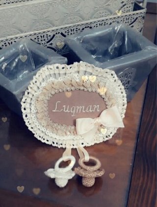 Decoración colgante bebé personalizada