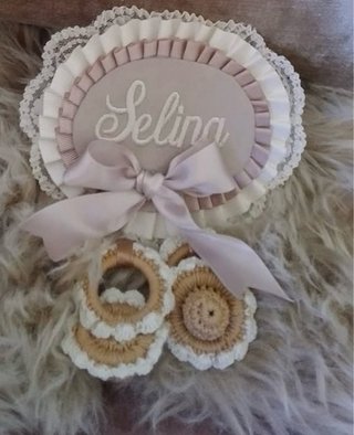 Decoración colgante bebé personalizada