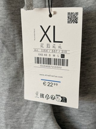 Pantalón ancho Stradivarius gris