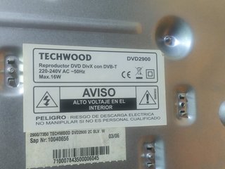 DVD con TDT Techwood DVD2900