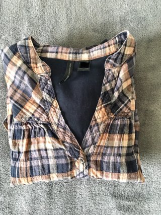 Vestido camisero corto Mango cuadros