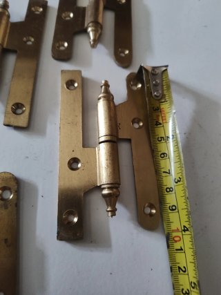 Bisagras Latón Puertas Madera 7 unidades completas