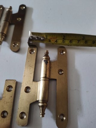 Bisagras Latón Puertas Madera 7 unidades completas