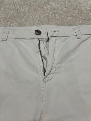 Pantalón corto niño chino blanco