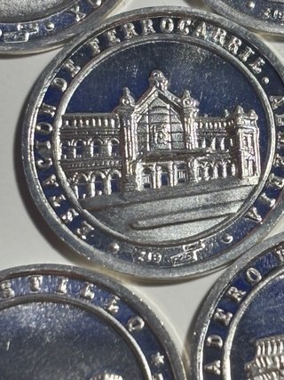 Colección 5 Monedas Plata Edificios Históricos