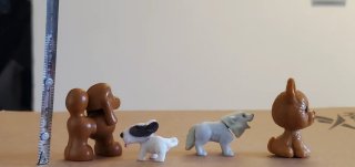 Lote 4 figuras perros juguete colección