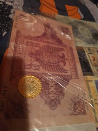 Copia. Lote de Billetes y Monedas Españolas 4 pac