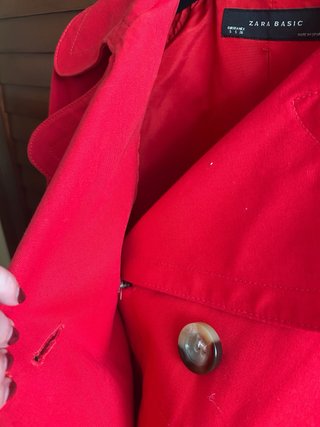 Cazadora Zara Roja Talla S