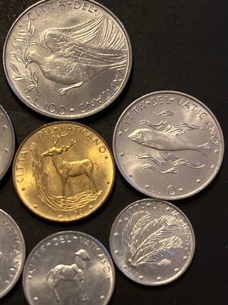 Vaticano 1973 serie de 7 monedas SC