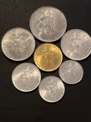 Vaticano 1973 serie de 7 monedas SC
