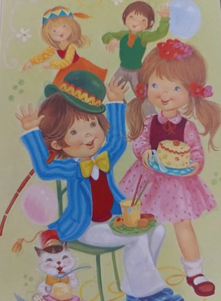 Lote 8 Postales Vintage Ilustradas