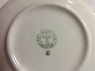 Taza y dos platos vintage