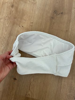 Top banda bikini H&M blanco
