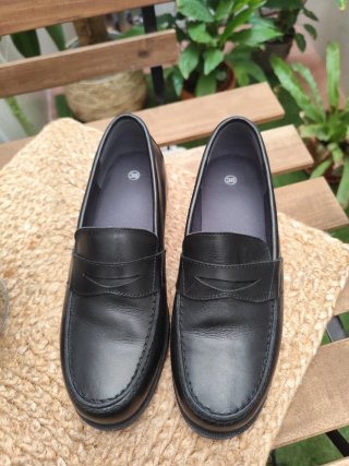 Mules Bailarinas Negras Piel. Tallan 37