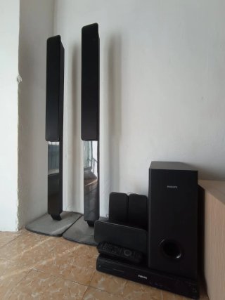 Home Cinema Philips Completo Negro