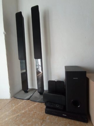 Home Cinema Philips Completo Negro