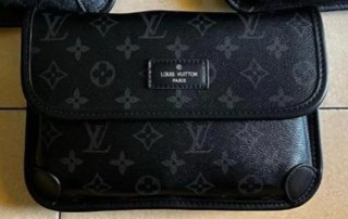 Bolso estilo Louis Vuitton Negro Gris