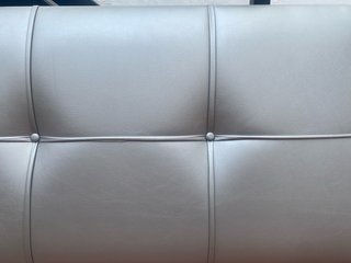 Cabecero Cama 105 Gris Piel Sintética