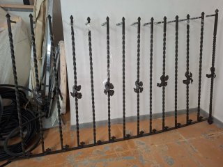Lámpara forja artesana exclusiva antigua