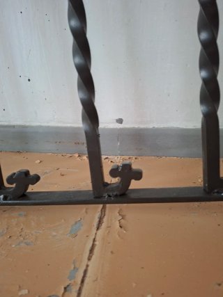 Lámpara forja artesana exclusiva antigua