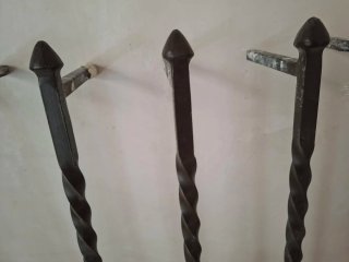 Lámpara forja artesana exclusiva antigua