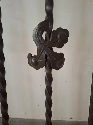 Lámpara forja artesana exclusiva antigua