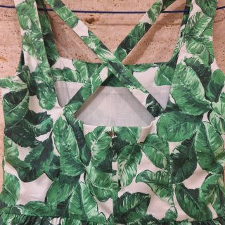 Vestido Pedro del Hierro verde y blanco