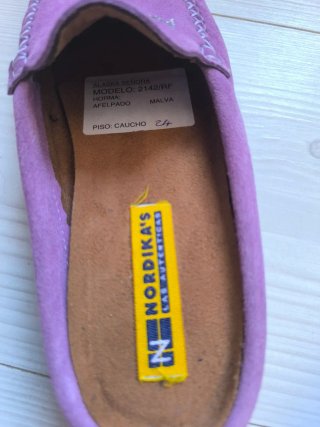 Zapatillas Nordikas Mocasín Lilas NK