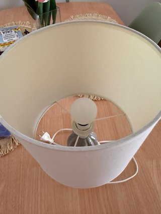 Lámpara Cactus Gris y Blanca